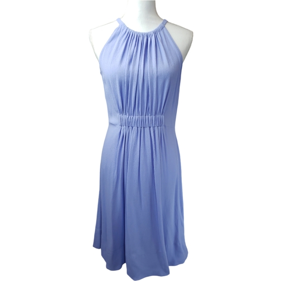 Kate Spade Katia Crepe Dress Size 8 Lavendar Halter Neck Tie Back - Picture 1 of 10